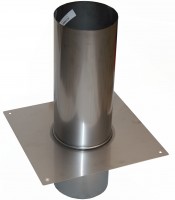 Schornsteinaufsatz rund aus Edelstahl - Schornsteinverlängerung Durchmesser: 150 mm