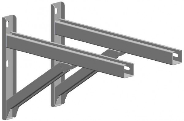 Querträger 1.030 mm - kürzbar - aus Edelstahl weiß