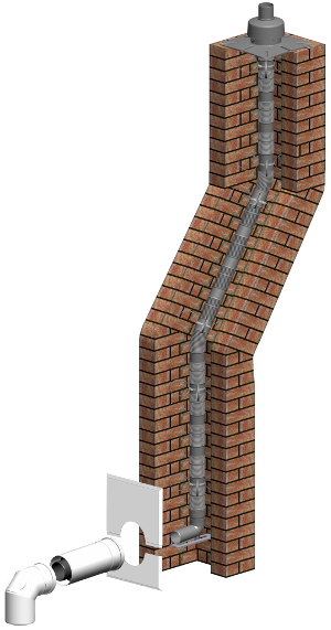 Schornstein Komplett-Set flexibel