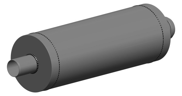 Zu- und Abluft-Abgasschalldämpfer ATEC ZAS 5