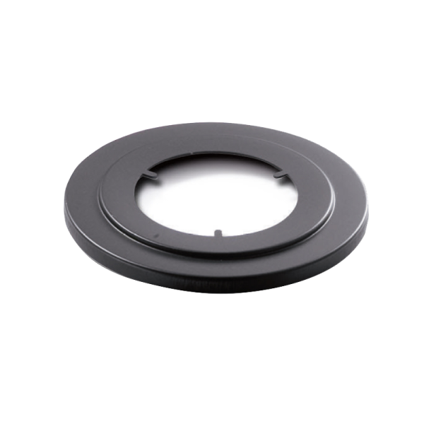 Wandrosette einteilig, gewölbt, für Abgasanschlussrohre für Pelletheizungen